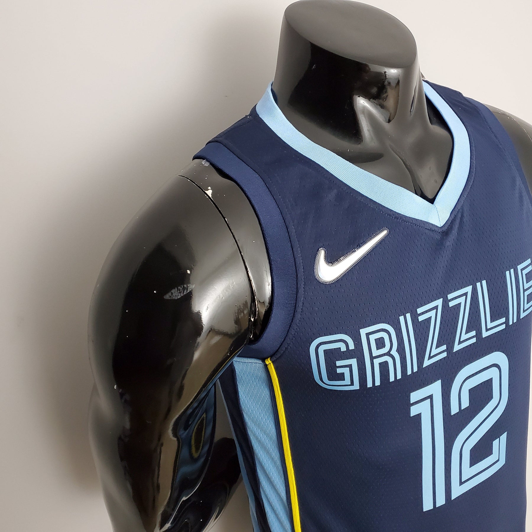 Jersey NBA Memphis Grizzlies #12 Morant - 75th Anniversary Blue