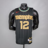 Jersey NBA Memphis Grizzlies #12 Morant - City Edition Black