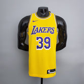 Jersey NBA Lakers #39 Howard Crew Neck Yellow - 23/24