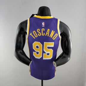 NBA Lakers #95 Toscano Purple 75th Anniversary Jersey - 23/24