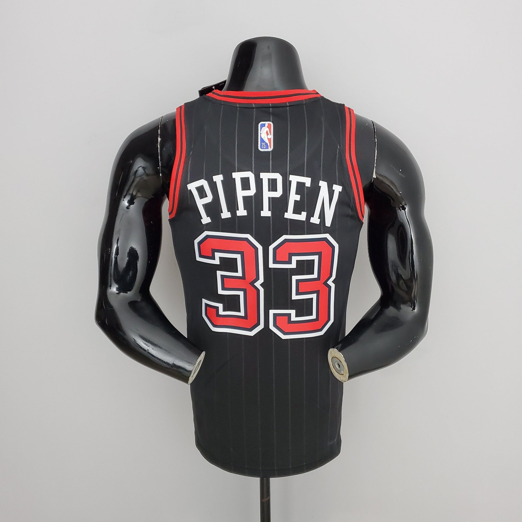 Jersey NBA Chicago Bulls #33 Pippen - Flyers Black