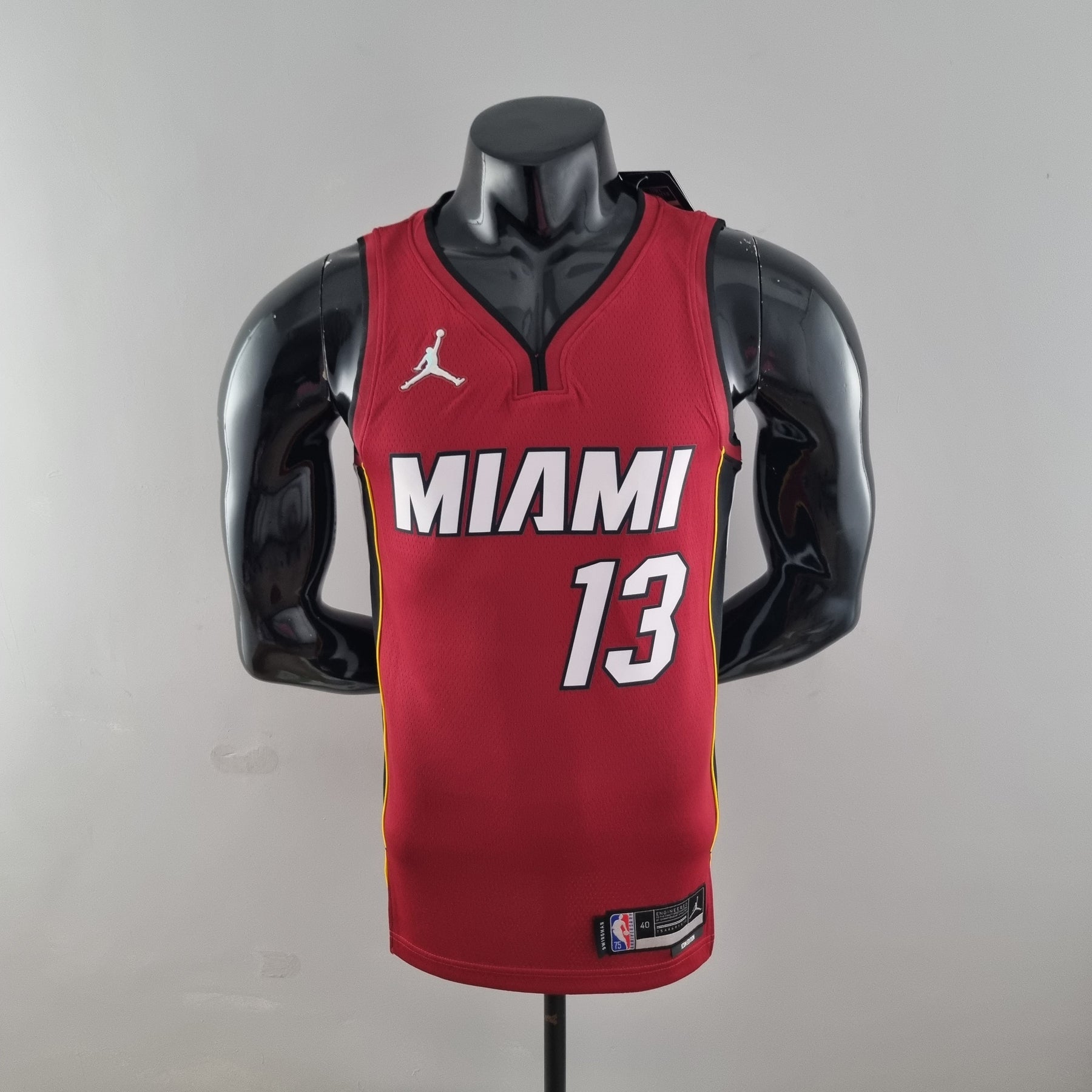 Jersey NBA Miami Heat #13 Adebayo - 75th Anniversary Red