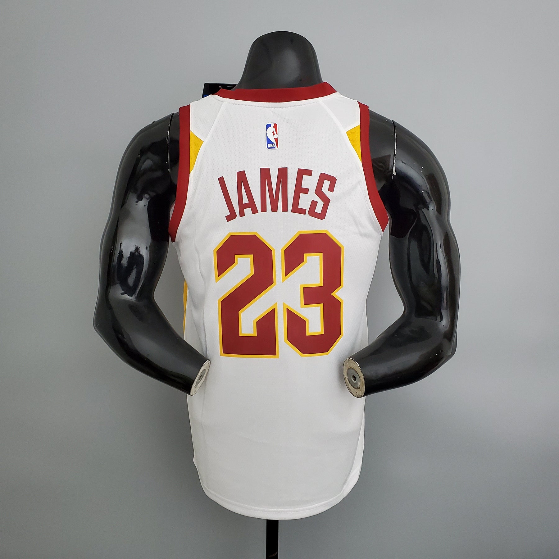 Jersey NBA Cleveland Cavaliers #23 James - White