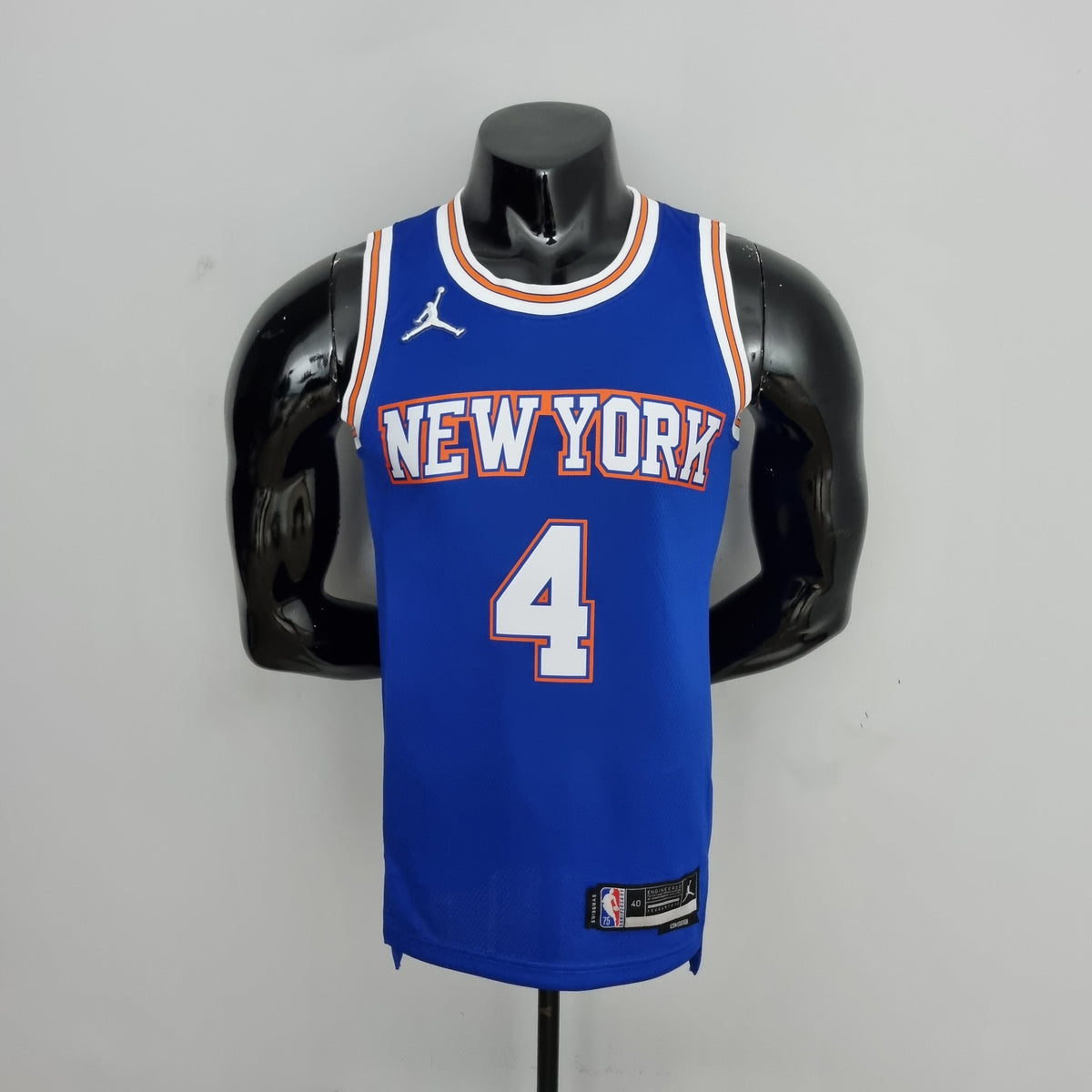 Jersey NBA NY Knicks #4 Rose - 75th Anniversary Limited Blue