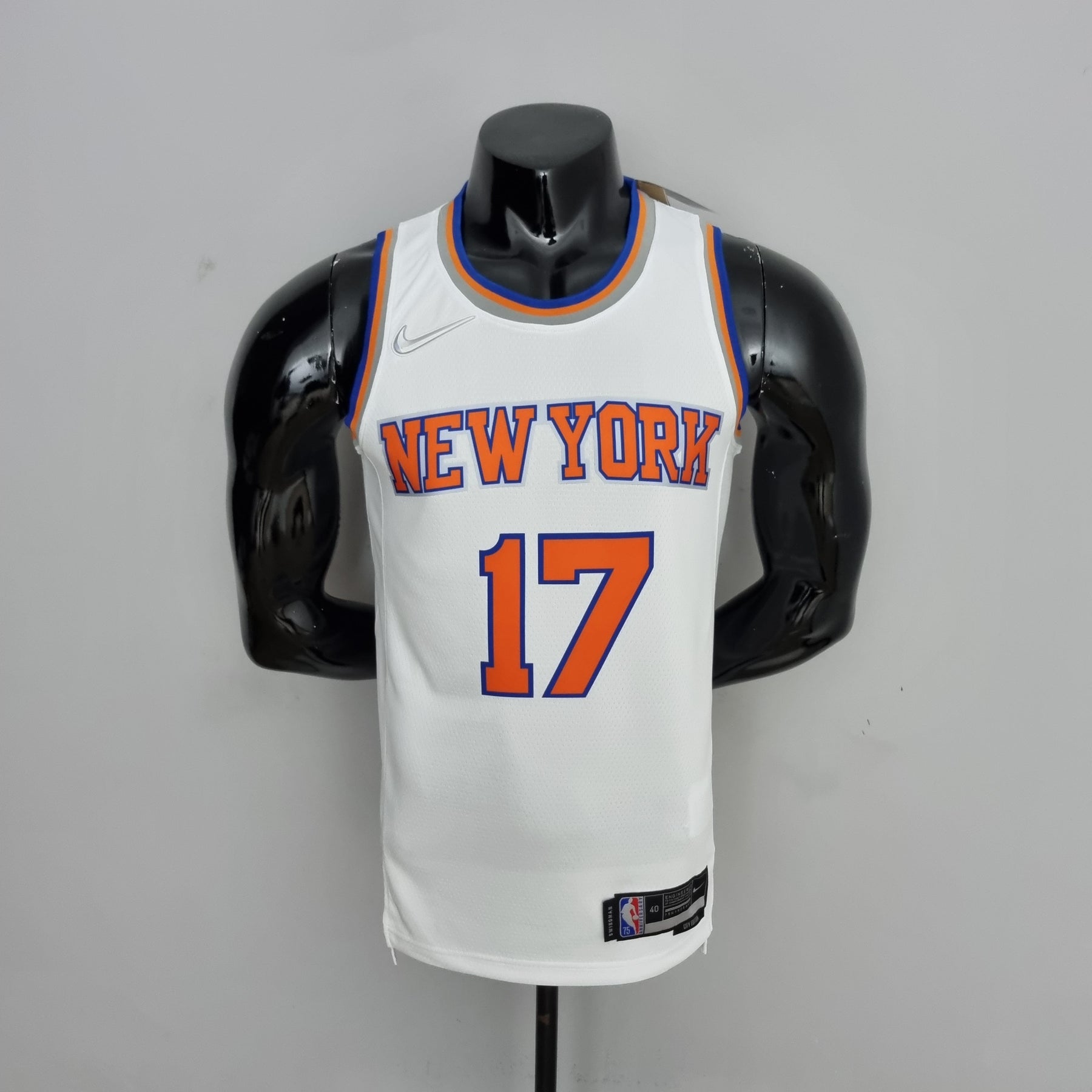 Jersey NBA NY Knicks #17 Lin - 75th Anniversary White