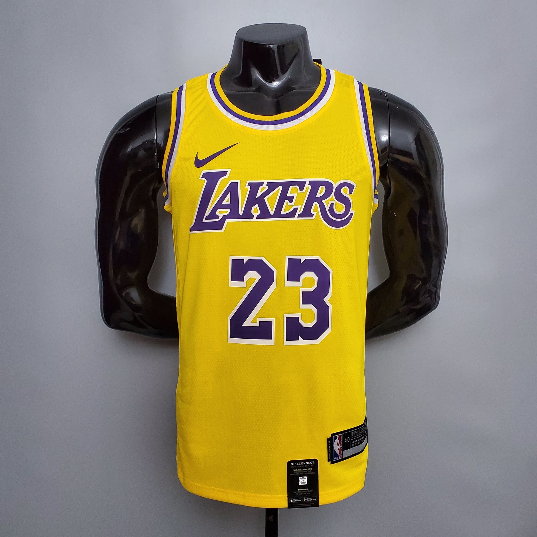 Jersey NBA Lakers #23 James Finals Yellow - 23/24