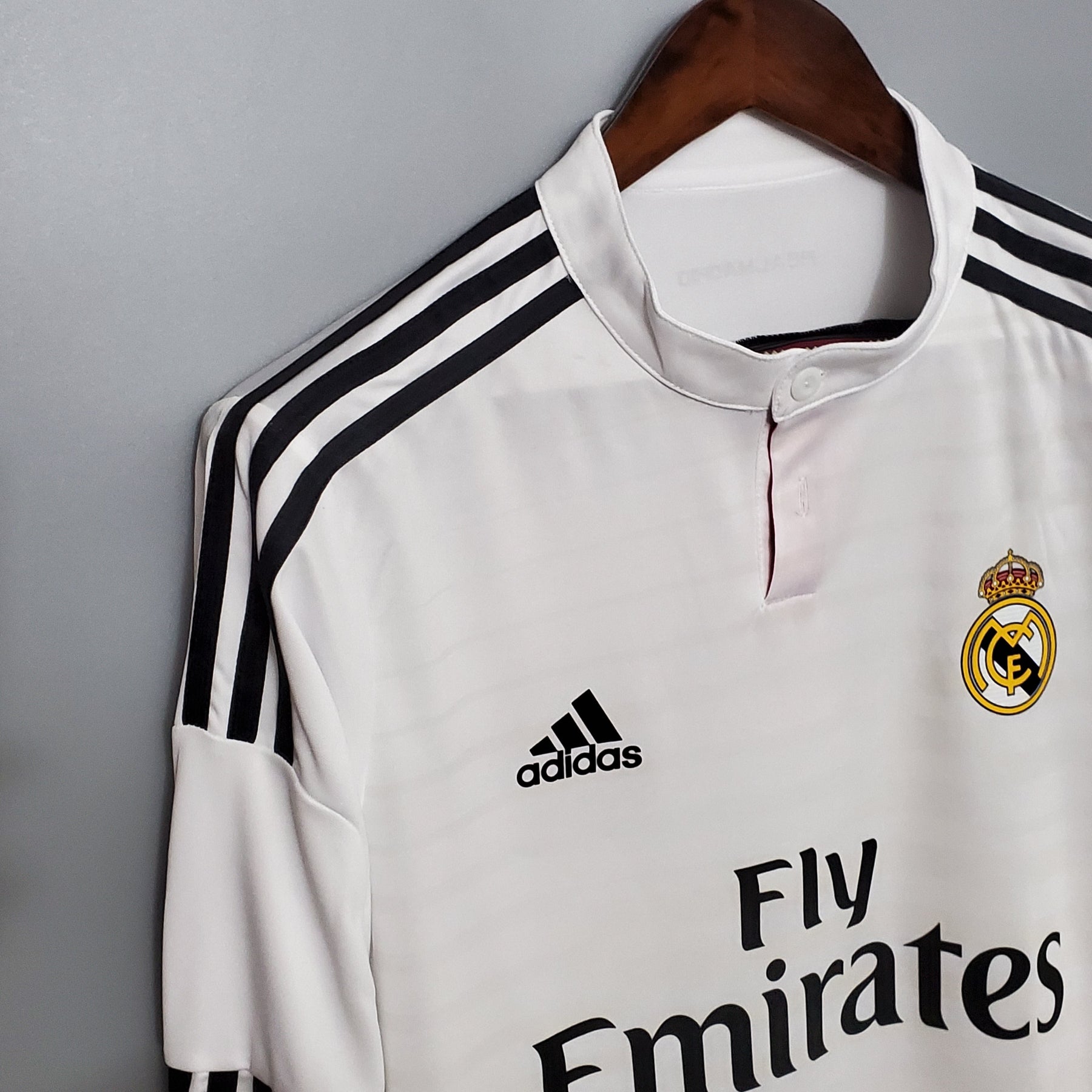 Real Madrid Home Shirt 14/15 - Retro Version Long Sleeve