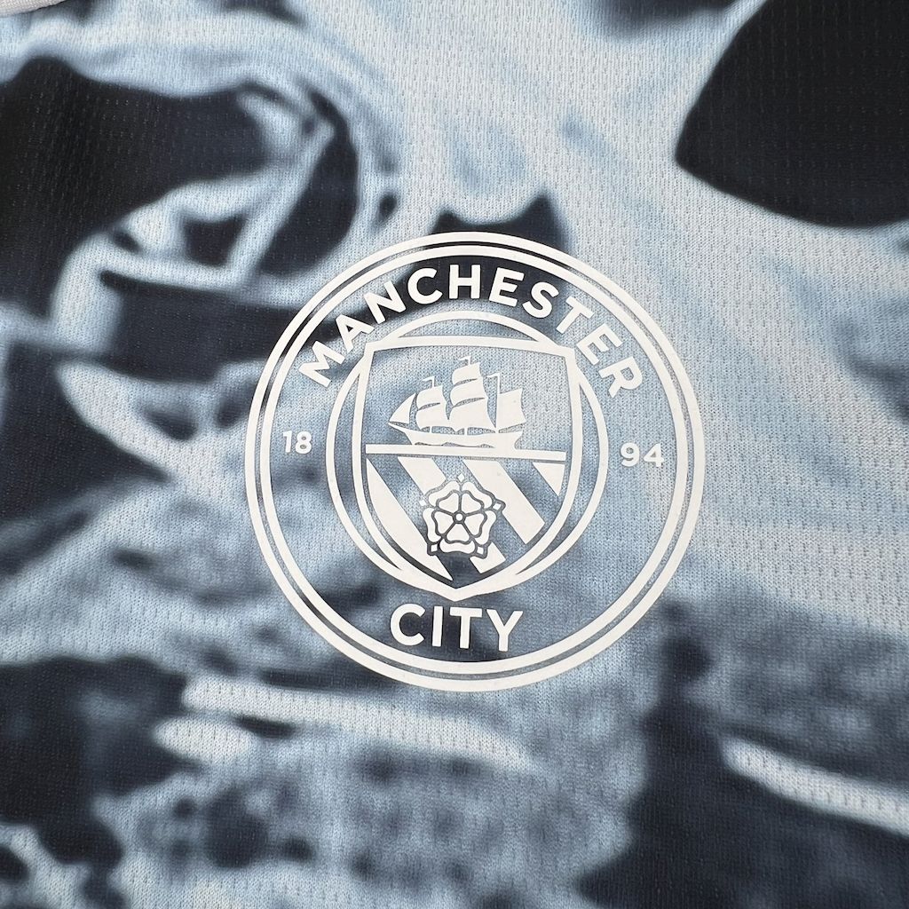 Manchester City 2025/26 Black and blue concept version Jerse