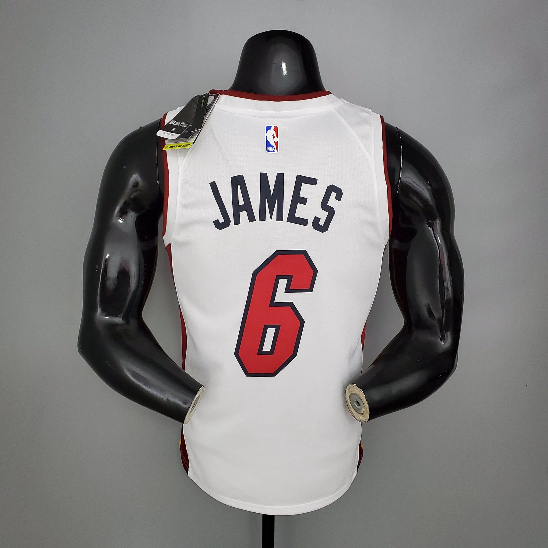 Jersey NBA Miami Heat #6 James - 75th Anniversary White