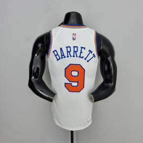 Jersey NBA NY Knicks #9 Barret - 75th Anniversary White