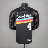 Jersey NBA San Antonio Spurs #4 White - City Edition Black