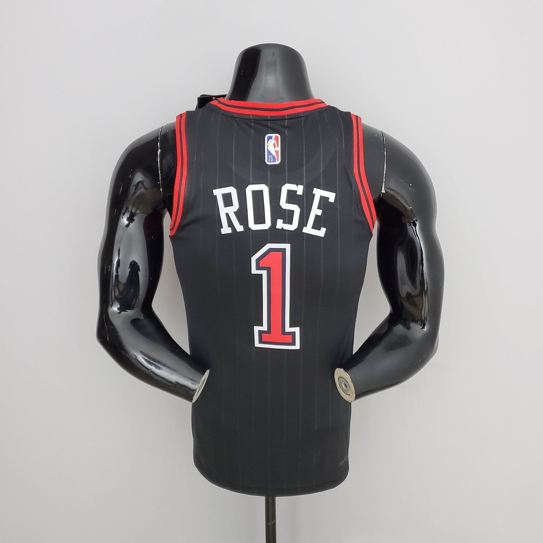 Jersey NBA Chicago Bulls #1 Rose - Flyers Black