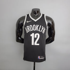 Jersey NBA Brooklyn Nets #12 Harris- 75th Anniversary Black