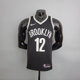 Jersey NBA Brooklyn Nets #21 Aldridge - 75th Anniversary Black