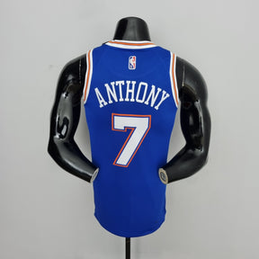 Jersey NBA NY Knicks #7 Anthony - 75th Anniversary Limited Blue