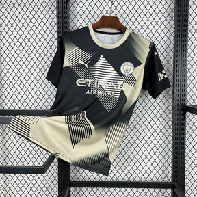 Manchester City 2025/26 Black and yellow concept version Jersey