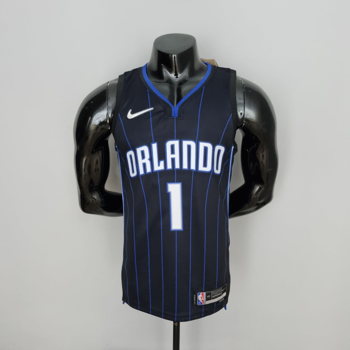 Orlando Magic #1 McGrady NBA Jersey - 75th Anniversary Black