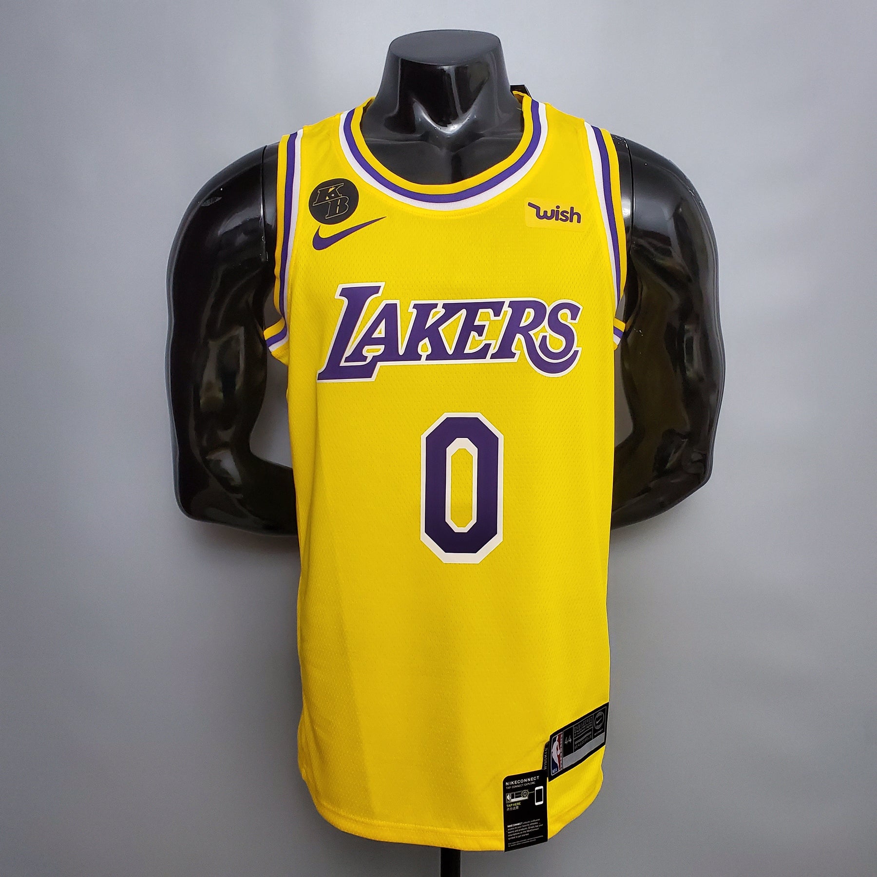 Jersey NBA Lakers #0 Kuzma Commemorative Yellow - 23/24