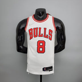 Jersey NBA Chicago Bulls #8 LaVine - 75th Anniversary White