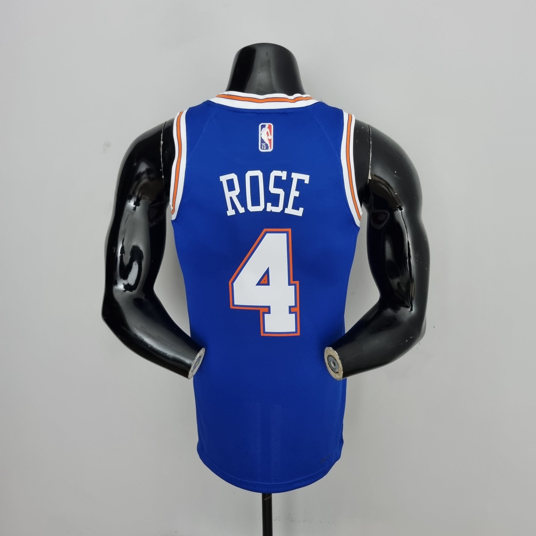 Jersey NBA NY Knicks #4 Rose - 75th Anniversary Limited Blue