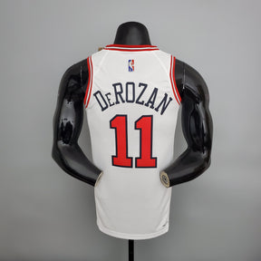 Jersey NBA Chicago Bulls #11 DeRozan - 75th Anniversary White