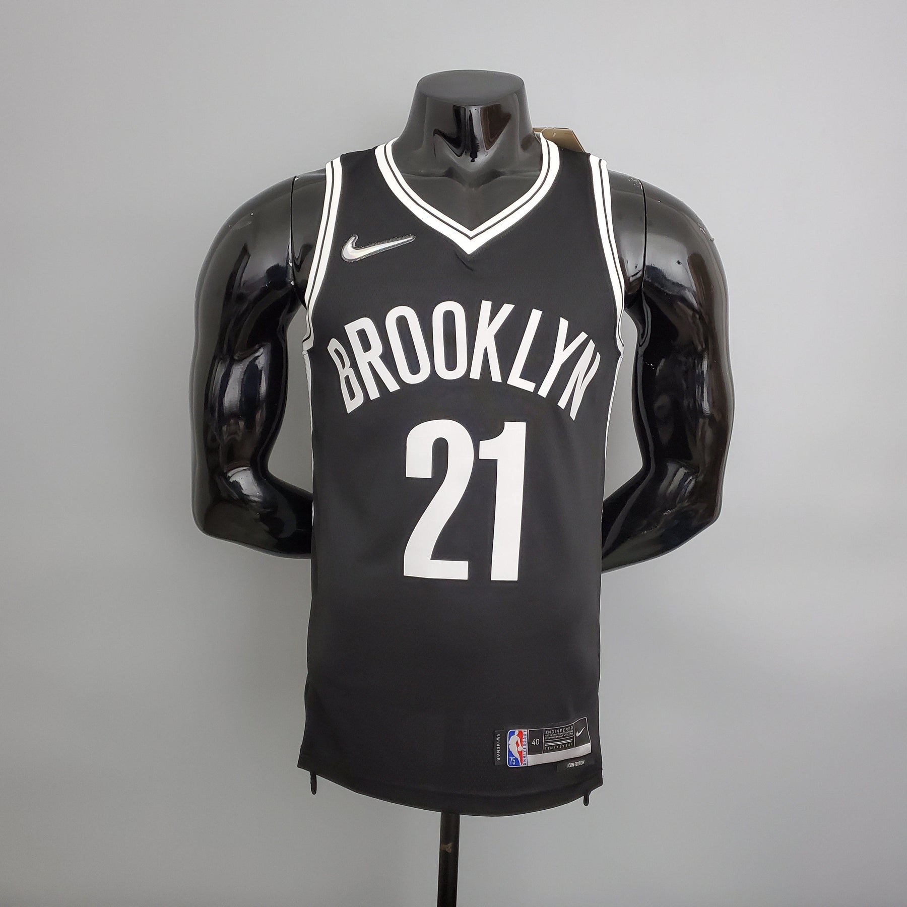 Jersey NBA Brooklyn Nets #2 Griffin - 75th Anniversary Black