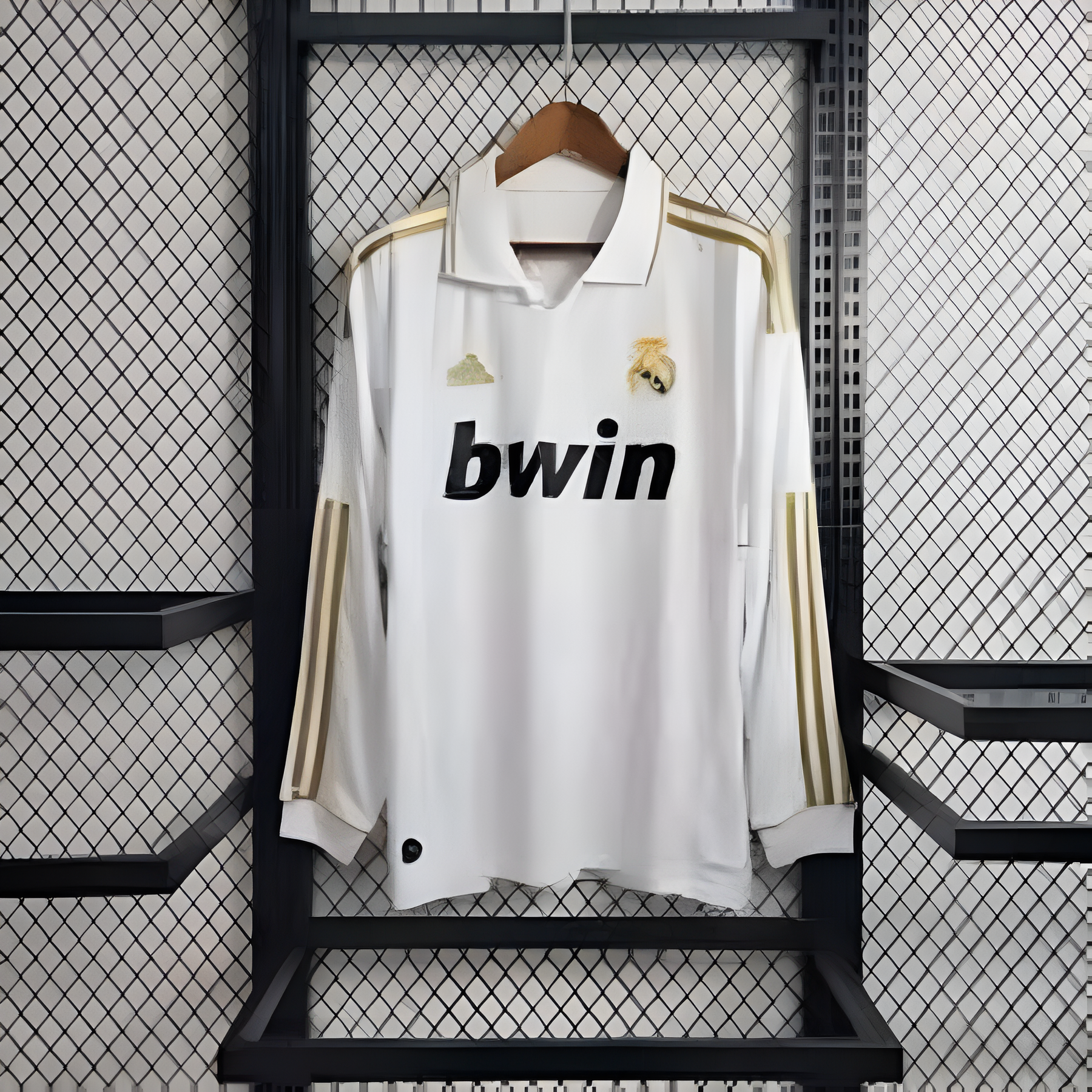 Real Madrid Home Shirt 11/12 - Retro Version Long Sleeve