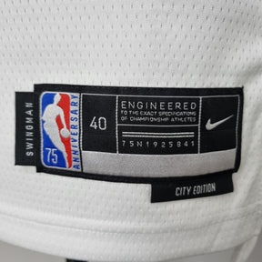 Jersey NBA NY Knicks #30 Randle - 75th Anniversary White